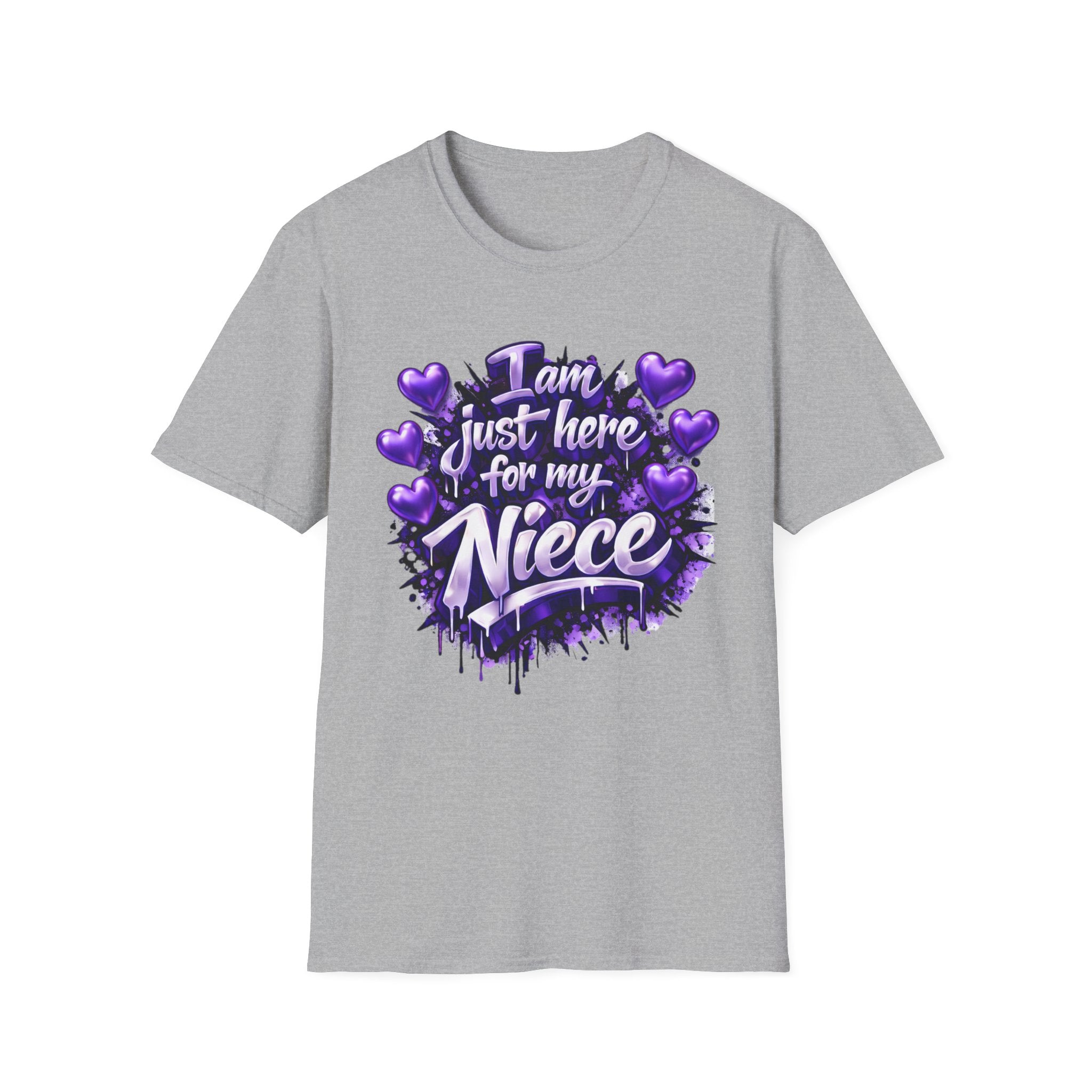 I'm Here for My Niece T-Shirt | Funny Aunt & Uncle Gift Tee