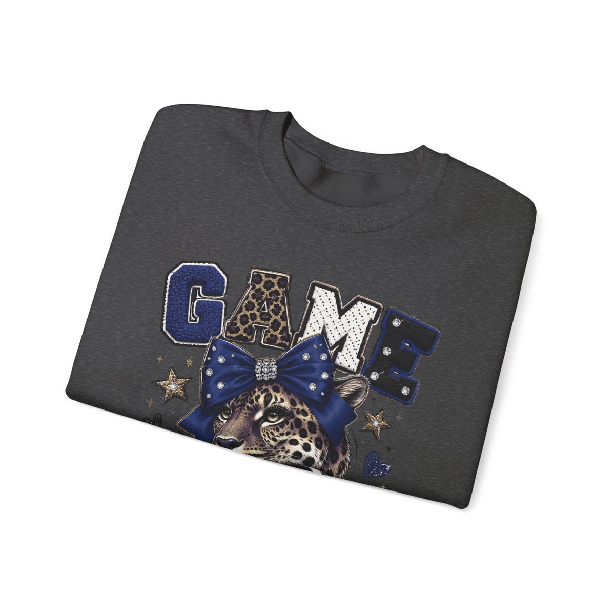 Game Day Glam Sweatshirt — Leopard Mascot Graphic Crewneck | Bold Spirit Wear
