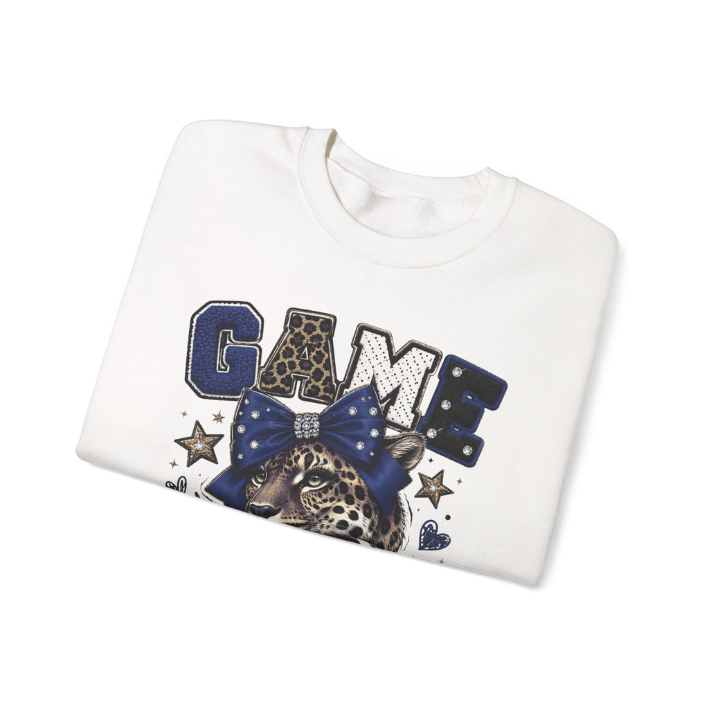 Game Day Glam Sweatshirt — Leopard Mascot Graphic Crewneck | Bold Spirit Wear