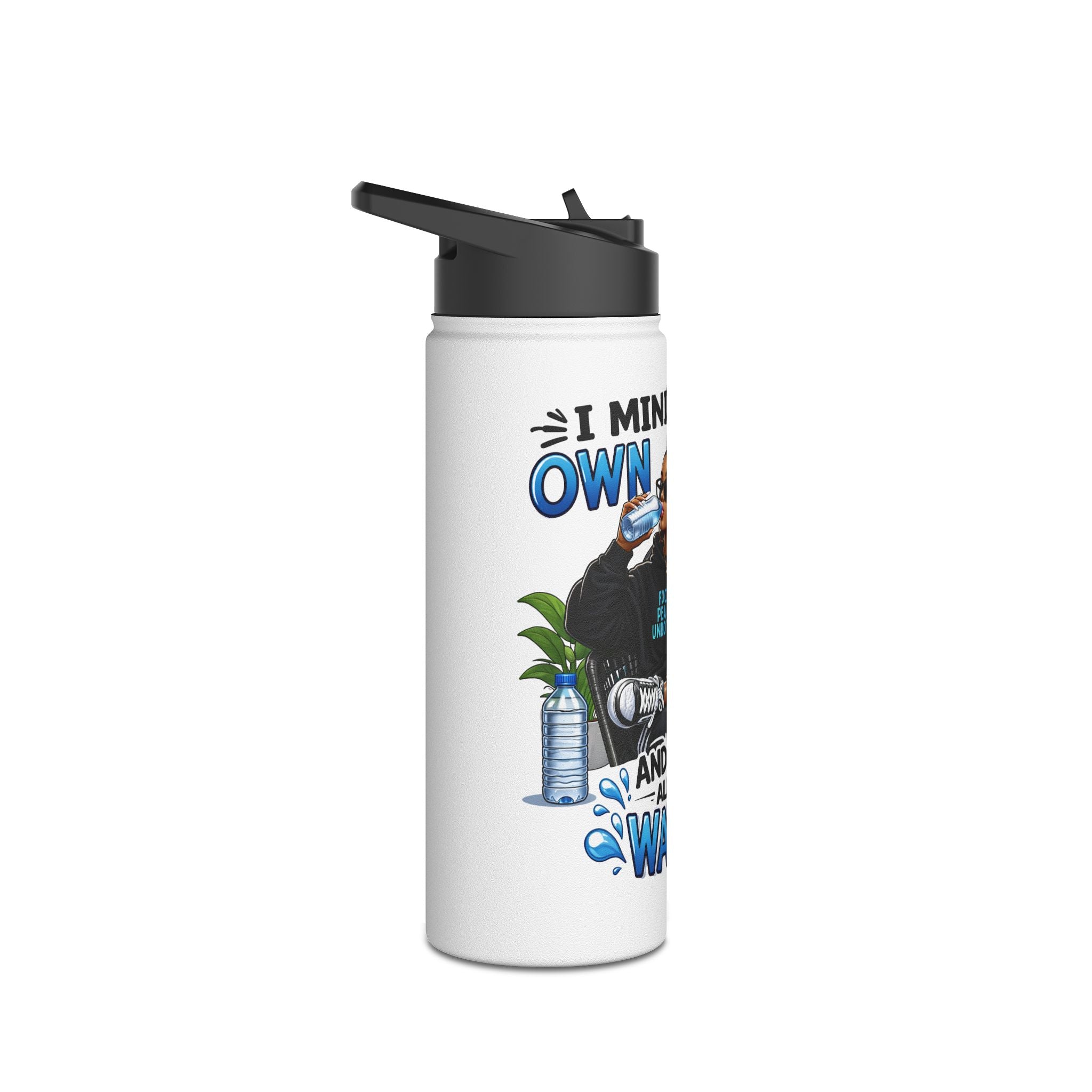 'I Mind My Own Business' Insulated Stainless Steel Water Bottle