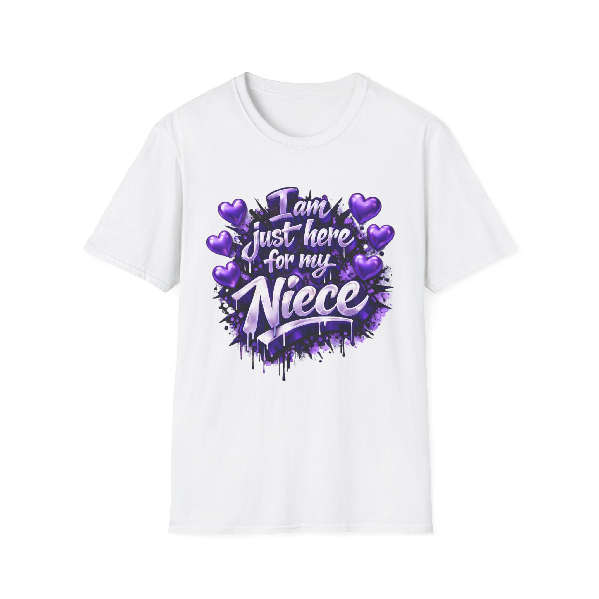 I'm Here for My Niece T-Shirt | Funny Aunt & Uncle Gift Tee