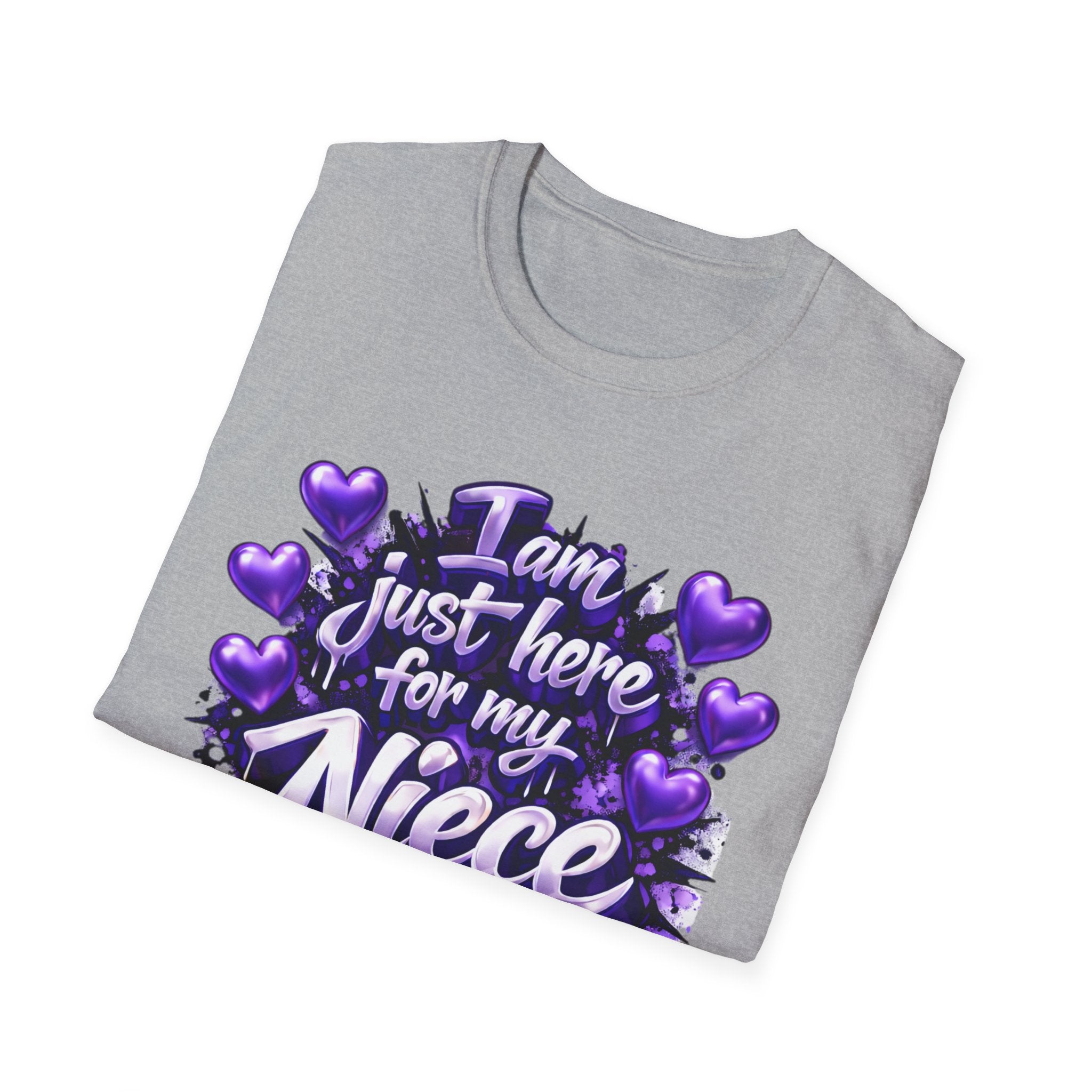 I'm Here for My Niece T-Shirt | Funny Aunt & Uncle Gift Tee