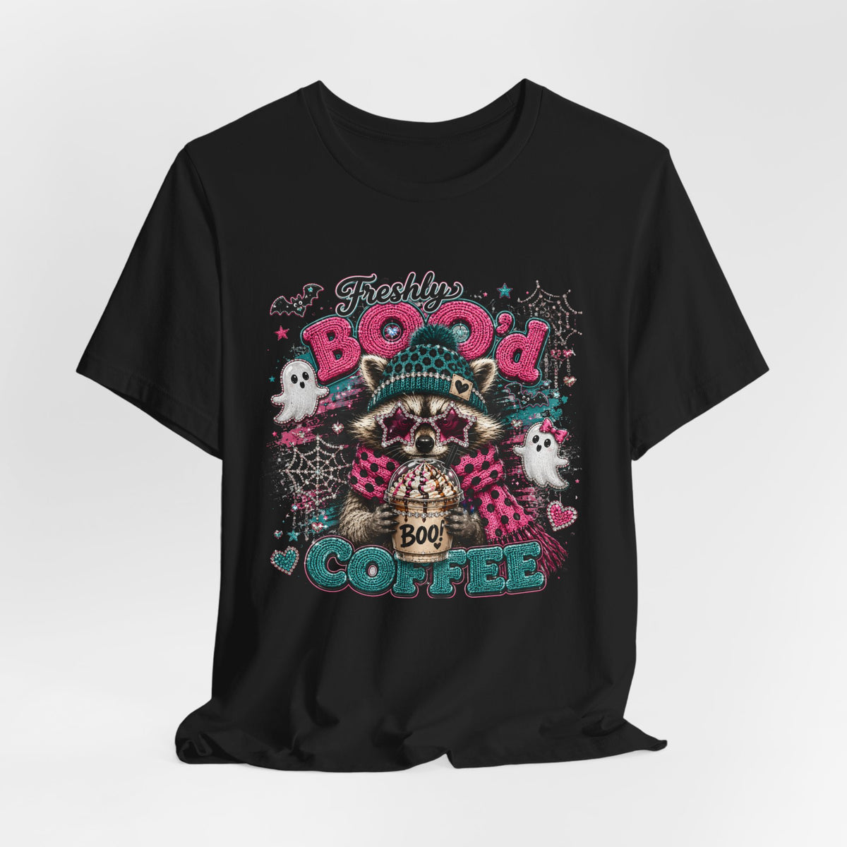 Freshly Booo'd Coffee Tee | Cute Halloween Graphic Shirt