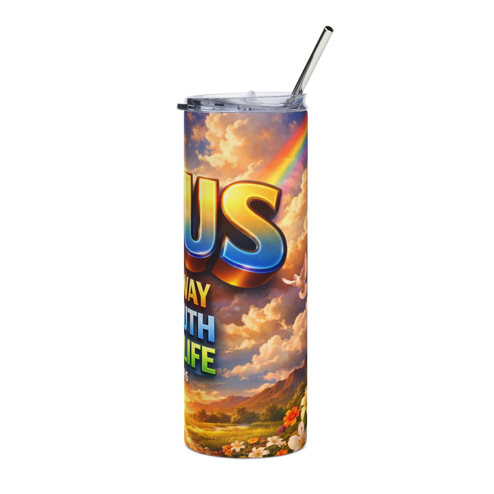 Jesus Is the Way — 20oz Stainless Steel Tumbler | John 14:6