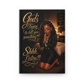 Hardcover Journal — "God's Trying to Tell You Something: Shhh, Listen" Prayer Notebook