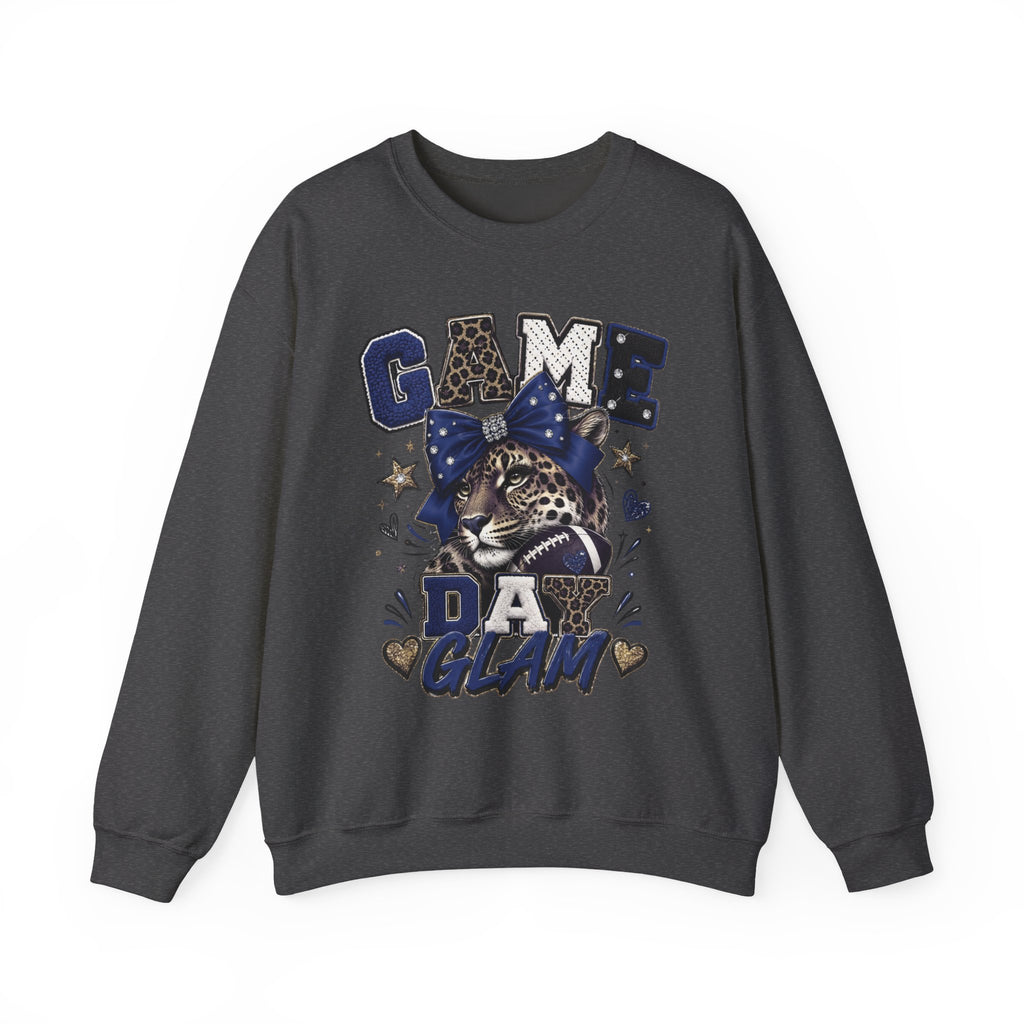 Game Day Glam Sweatshirt — Leopard Mascot Graphic Crewneck | Bold Spirit Wear
