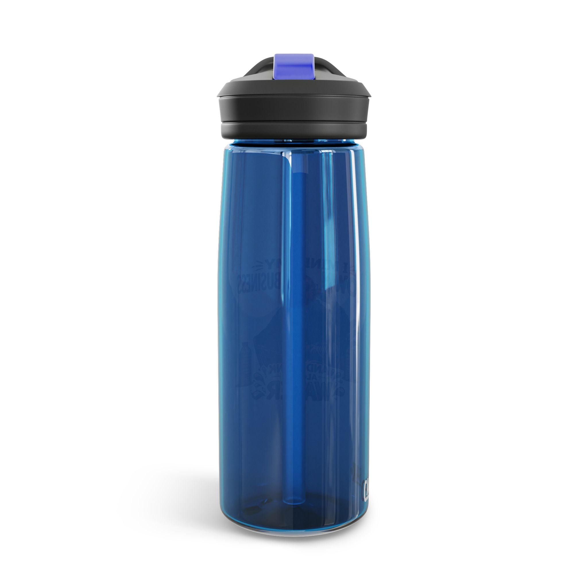 Motivational Graphic Water Bottle — "Mind Your Own Business and Drink A Lot of Water" CamelBak Eddy