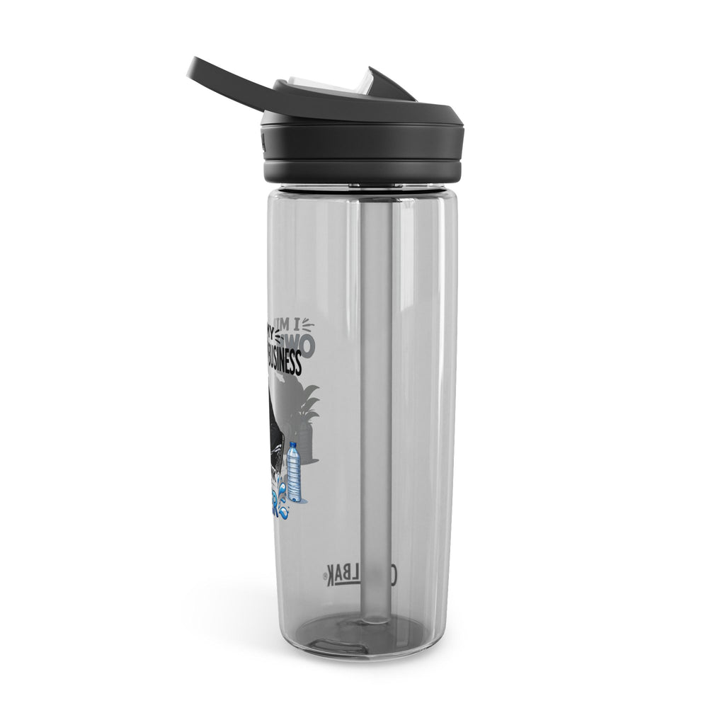 Motivational Graphic Water Bottle — "Mind Your Own Business and Drink A Lot of Water" CamelBak Eddy