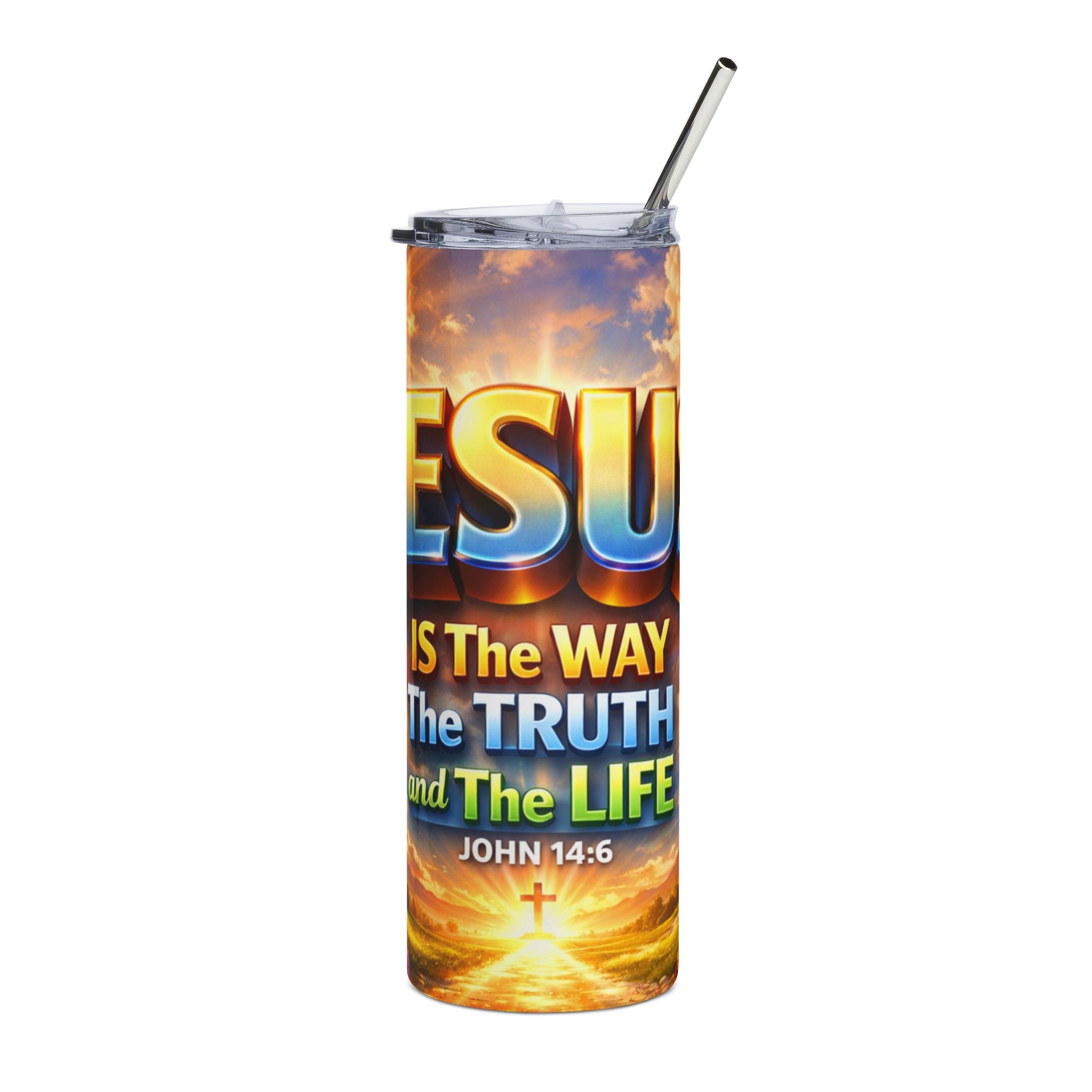 Jesus Is the Way — 20oz Stainless Steel Tumbler | John 14:6
