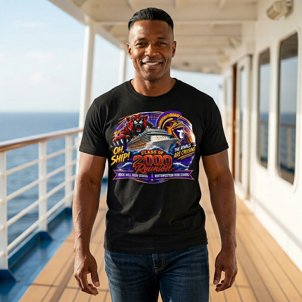 Class of 2000 Reunion T-Shirt – "Oh Ship! The Rivals Are Docking" Cruise Reunion Tee