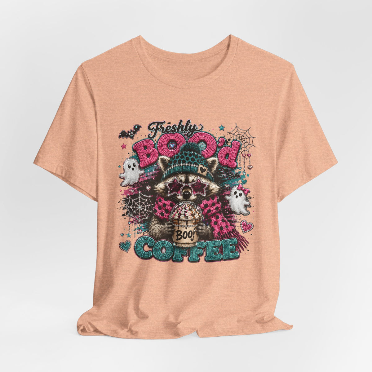 Freshly Booo'd Coffee Tee | Cute Halloween Graphic Shirt