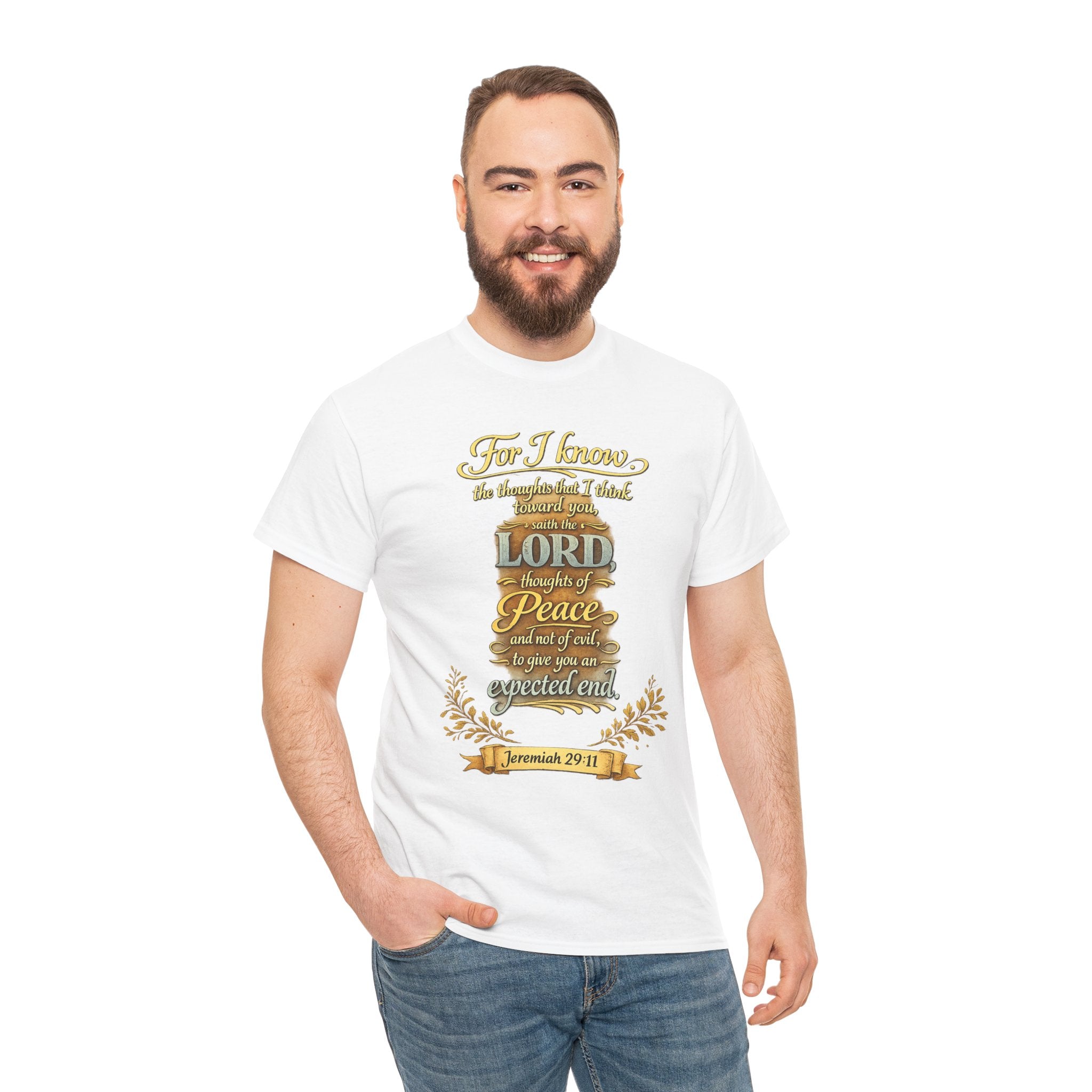 Jeremiah 29:11 Christian Tee – "For I Know the Plans" Inspirational Bible Verse T-Shirt