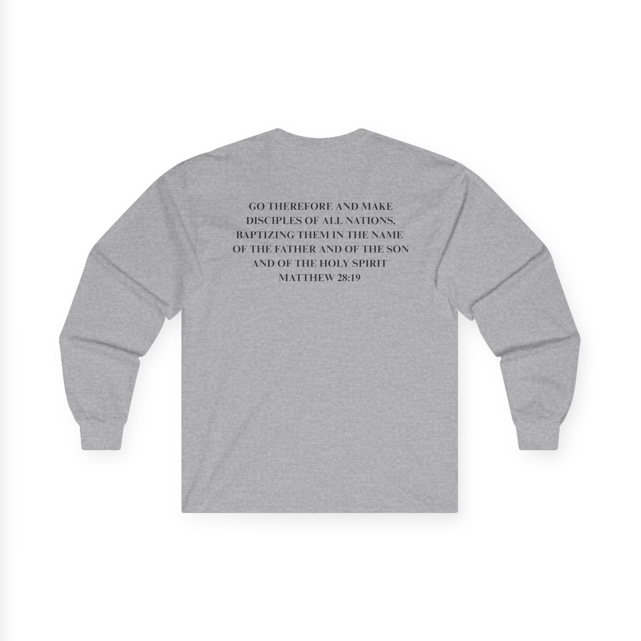 Round Top Baptist Church Eagle Earth Long Sleeve Tee — Matthew 28:19 Church Mission Shirt