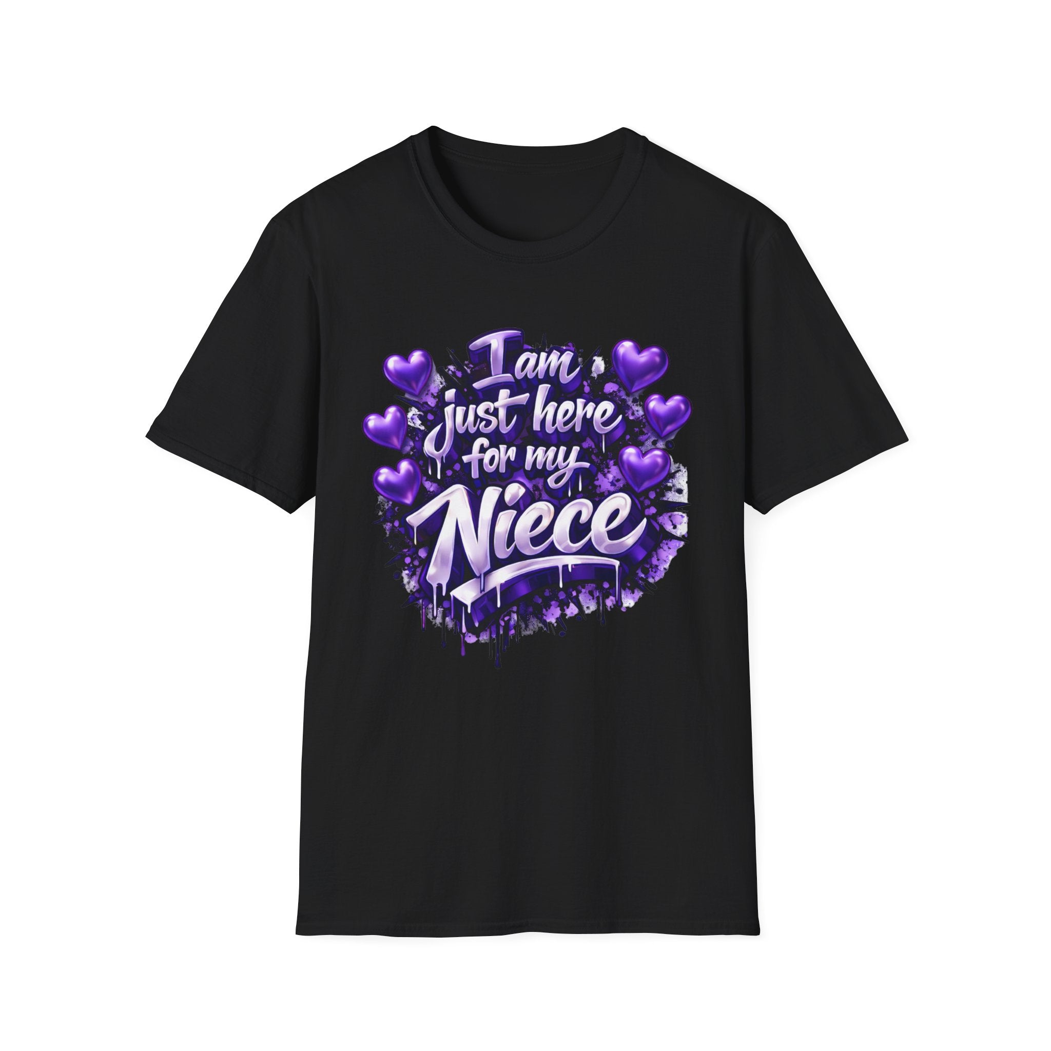 I'm Here for My Niece T-Shirt | Funny Aunt & Uncle Gift Tee