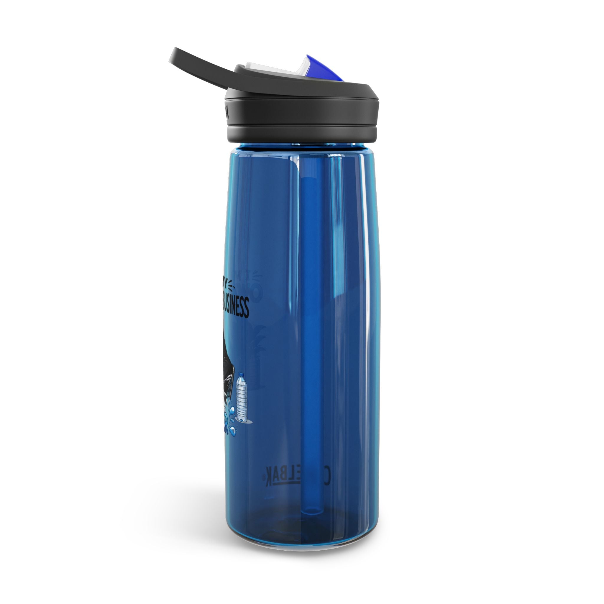 Motivational Graphic Water Bottle — "Mind Your Own Business and Drink A Lot of Water" CamelBak Eddy