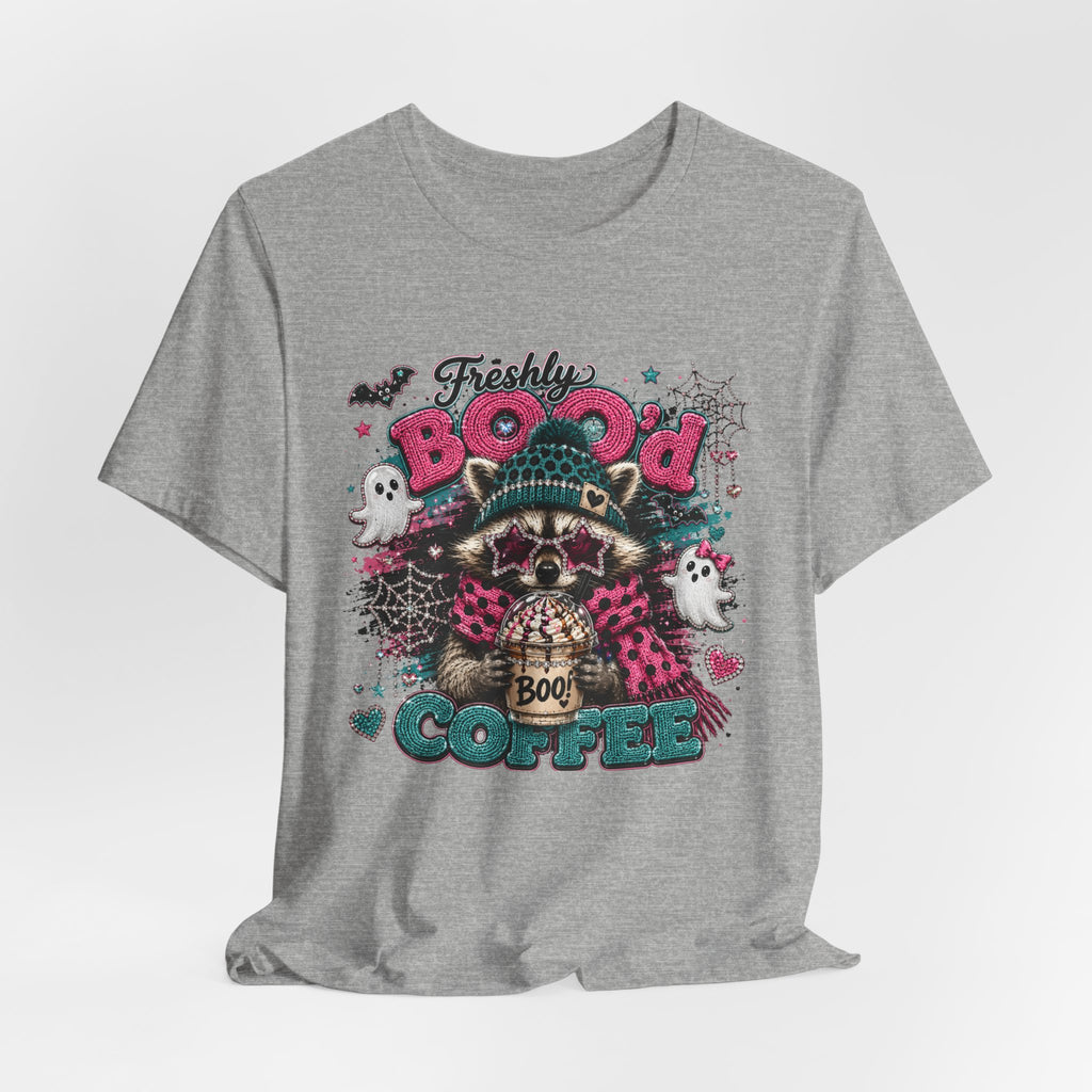 Freshly Booo'd Coffee Tee | Cute Halloween Graphic Shirt