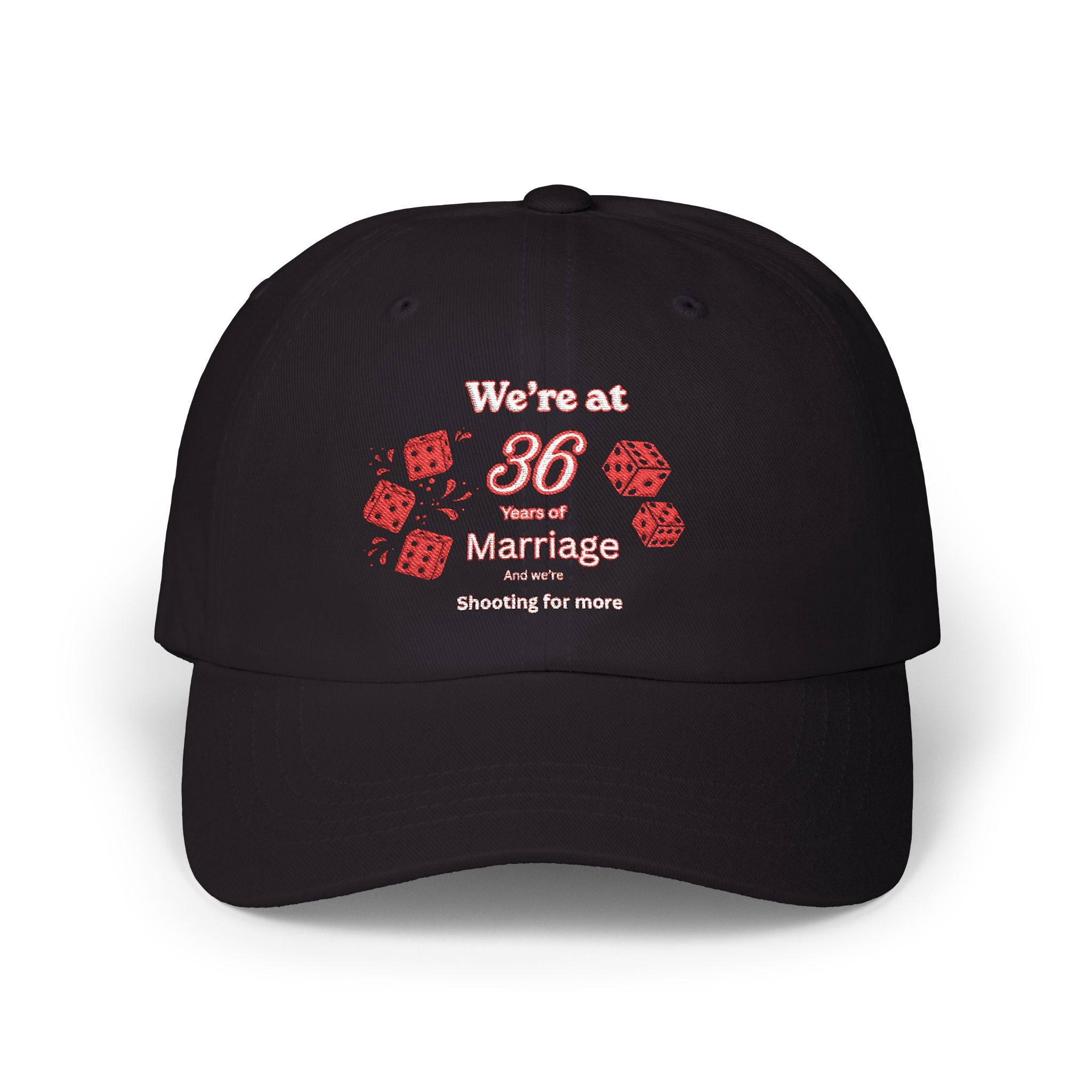 36th Anniversary Dad Cap | "We're at 36-Something" Embroidered Hat