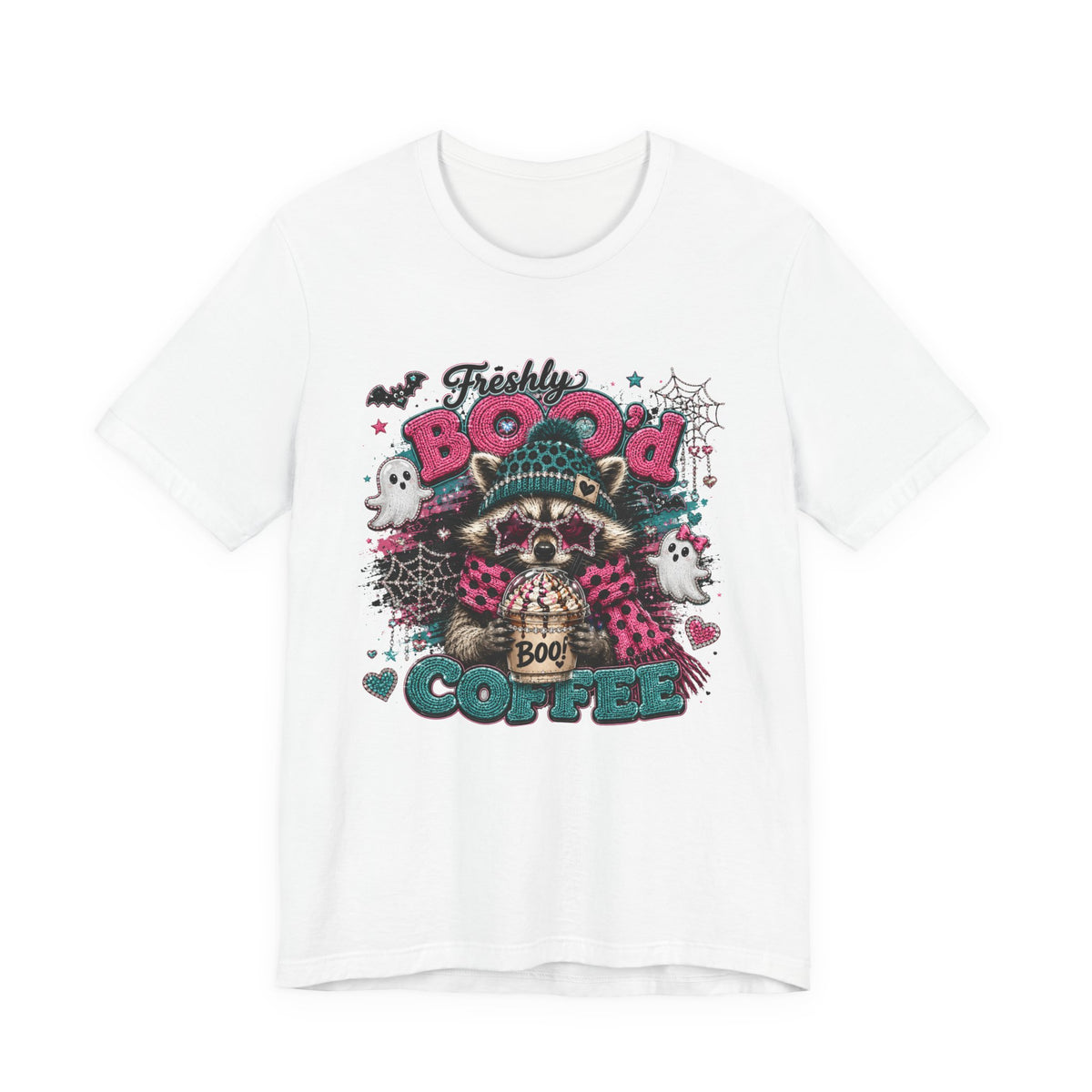 Freshly Booo'd Coffee Tee | Cute Halloween Graphic Shirt