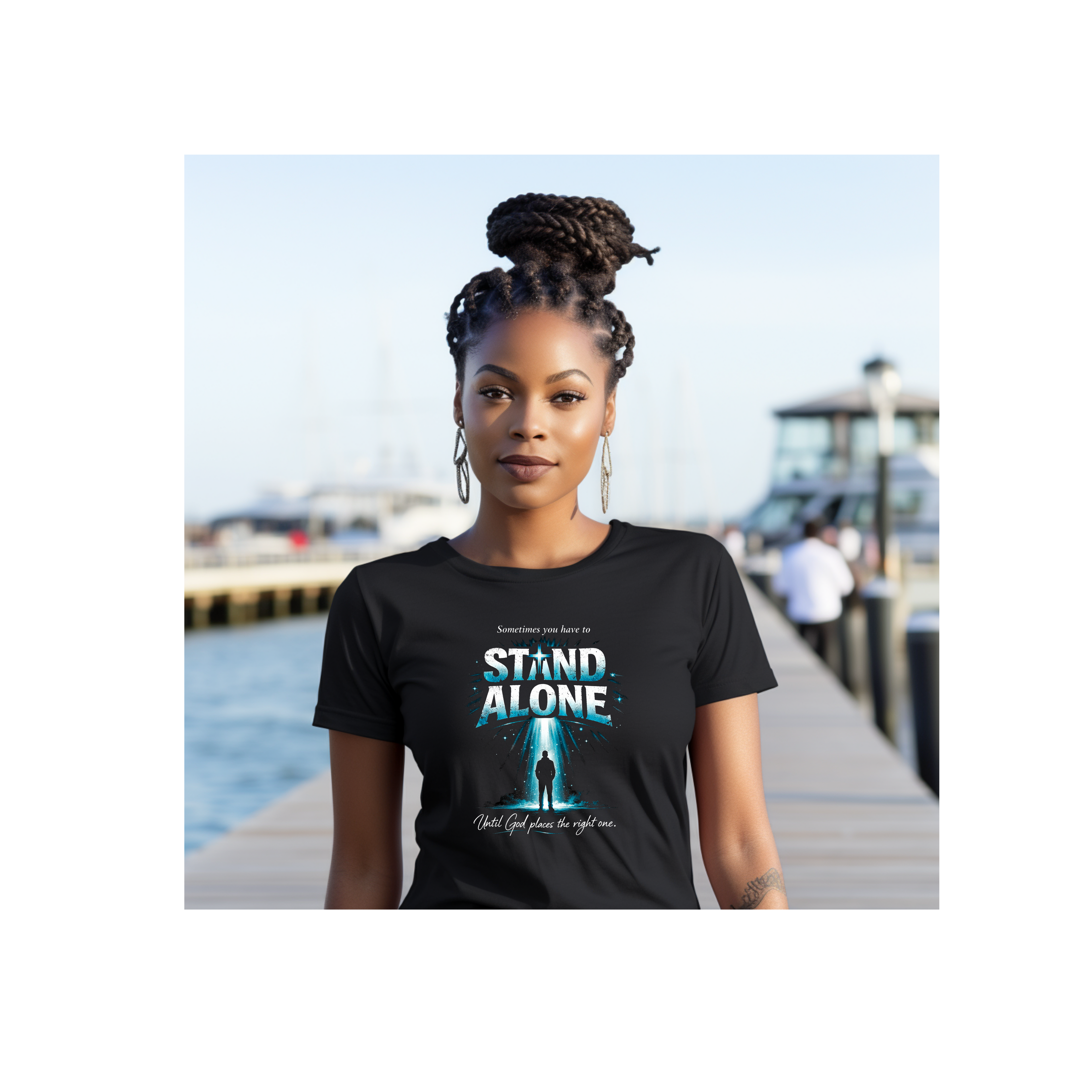 Stand Alone Inspirational T-Shirt — “Stand Alone” Faith & Courage Graphic Tee
