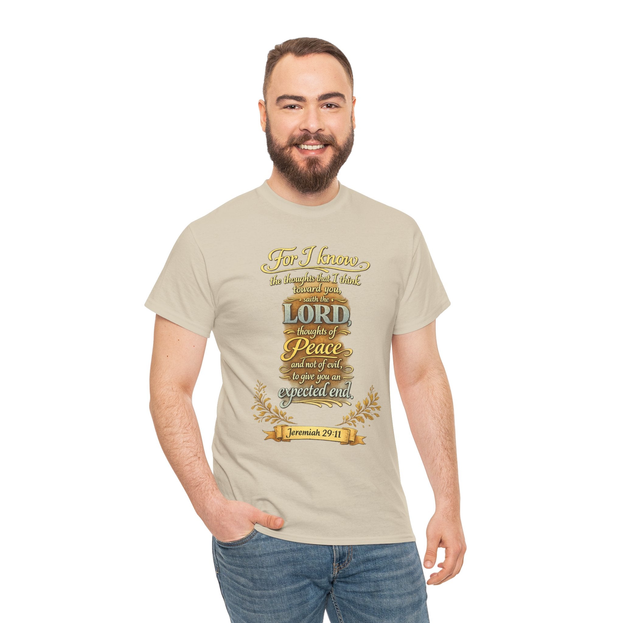 Jeremiah 29:11 Christian Tee – "For I Know the Plans" Inspirational Bible Verse T-Shirt