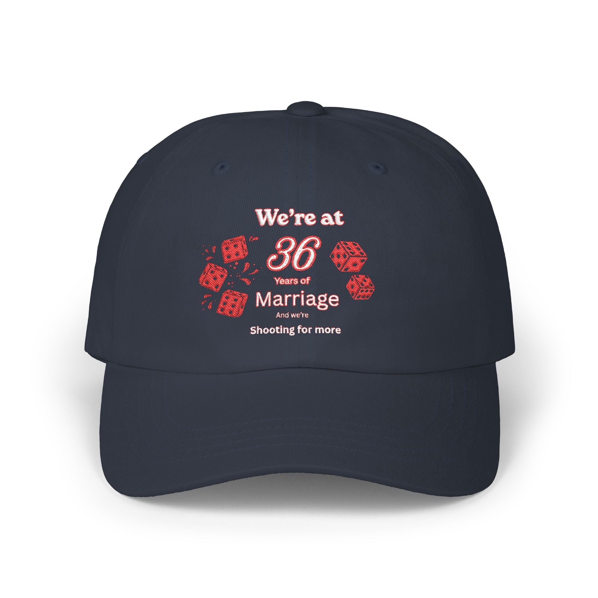 36th Anniversary Dad Cap | "We're at 36-Something" Embroidered Hat