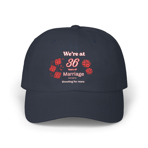 36th Anniversary Dad Cap | "We're at 36-Something" Embroidered Hat