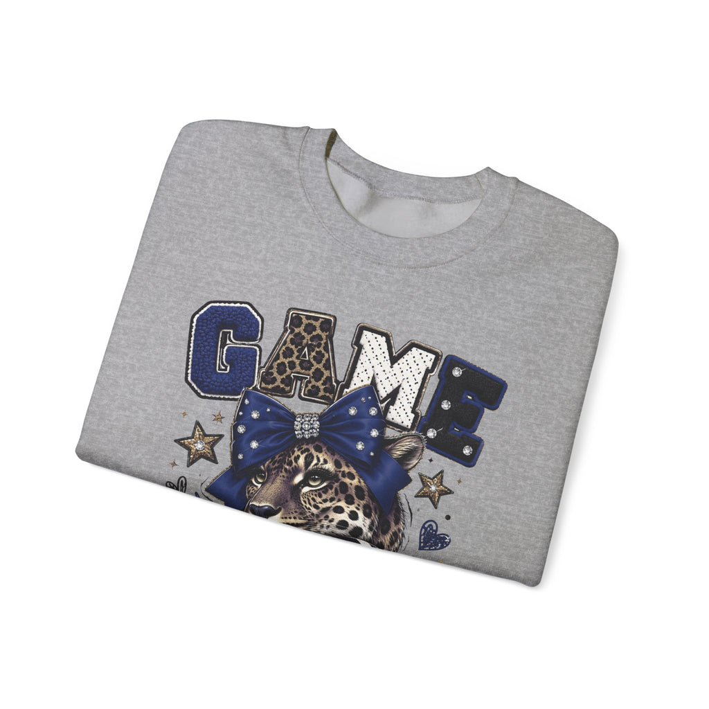 Game Day Glam Sweatshirt — Leopard Mascot Graphic Crewneck | Bold Spirit Wear
