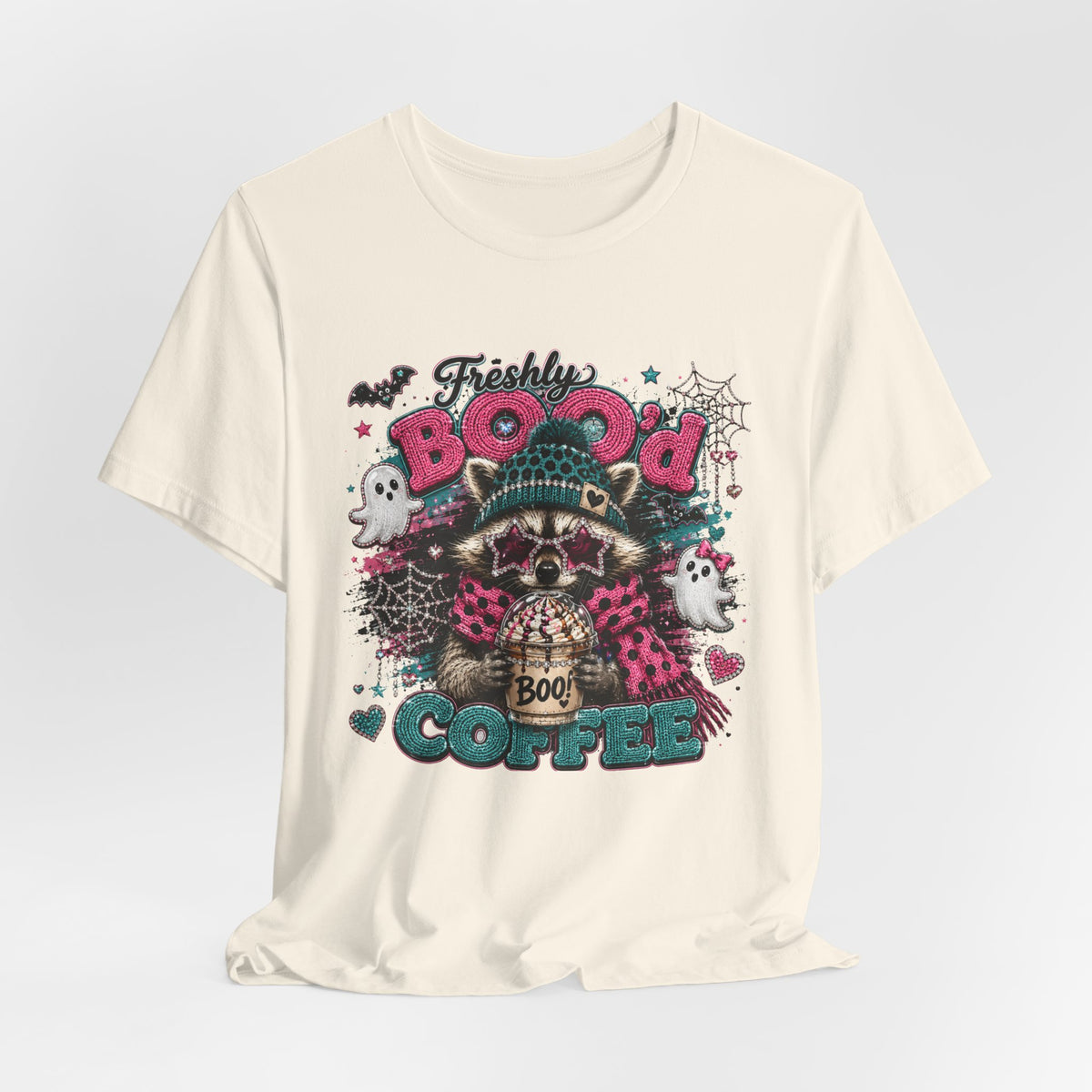 Freshly Booo'd Coffee Tee | Cute Halloween Graphic Shirt