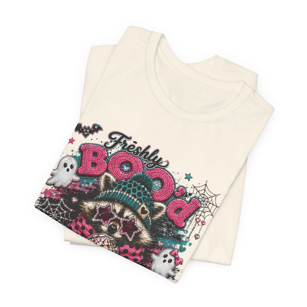 Freshly Booo'd Coffee Tee | Cute Halloween Graphic Shirt