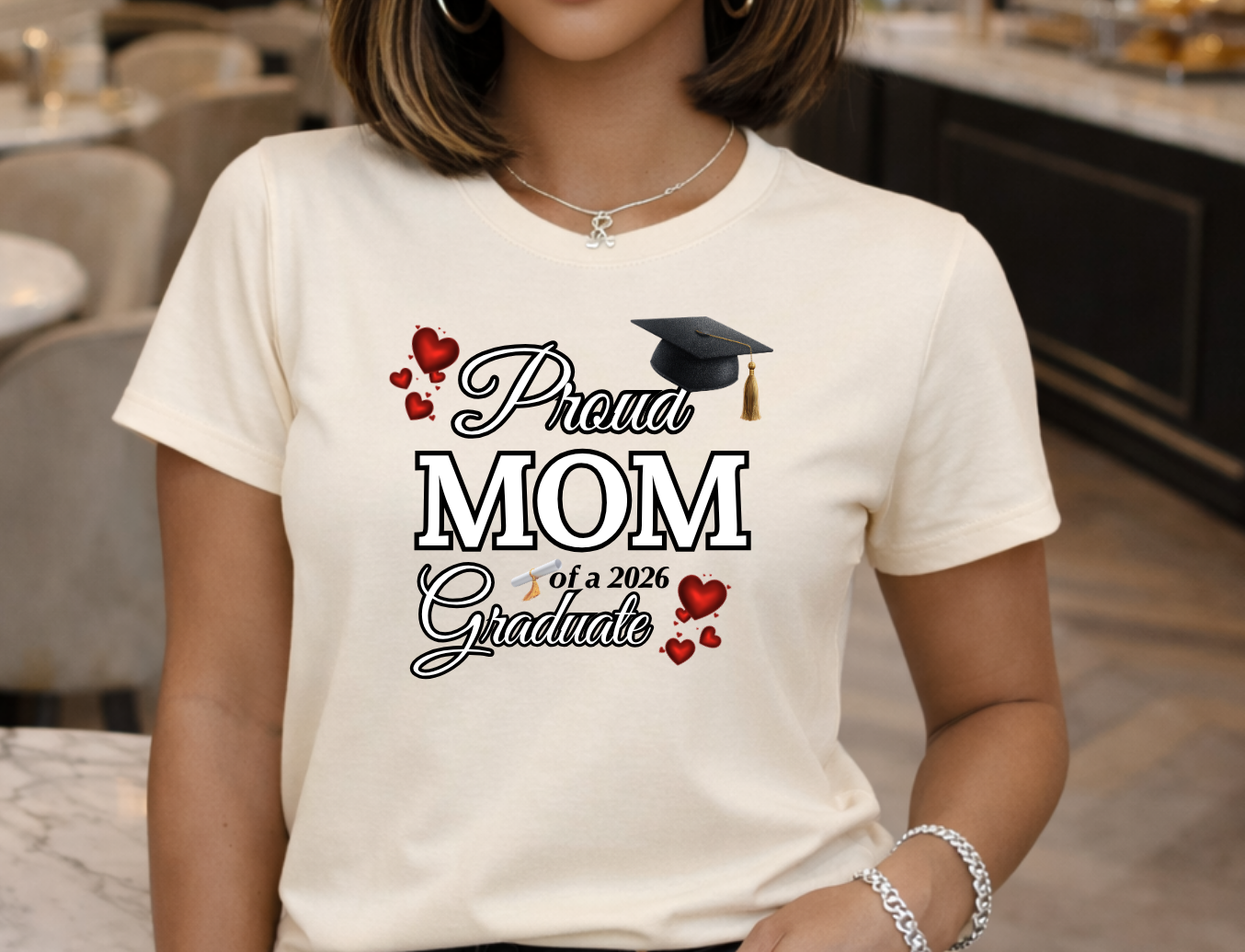 Proud Mom of a 2026 Graduate T-Shirt
